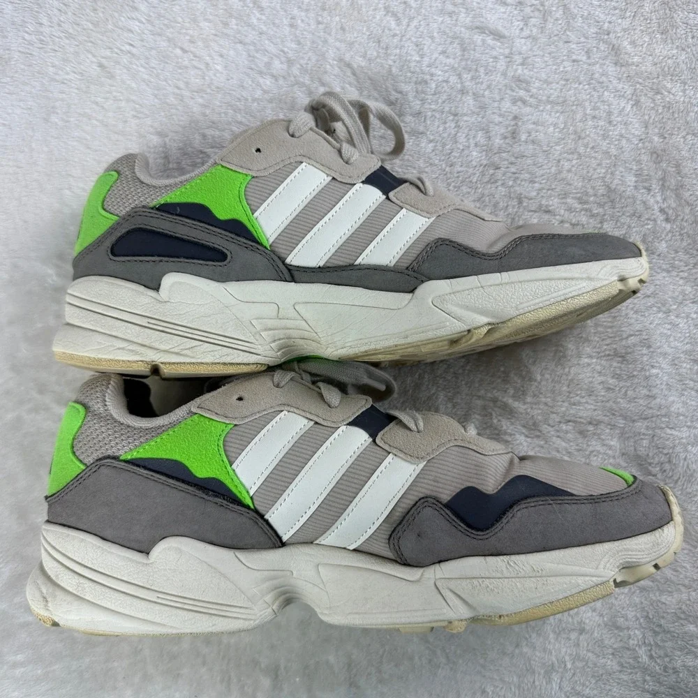 Adidas Originals Yung-96 F97182 Mens Off White Solar Green Chunky Shoes‎ 8.5